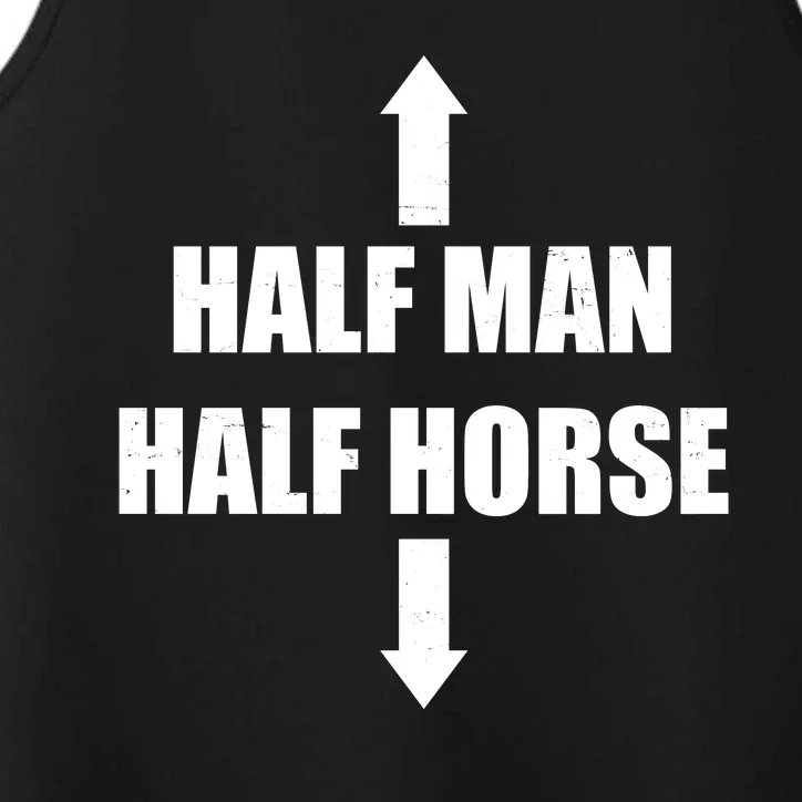 Half Man Half Horse Funny Performance Tank