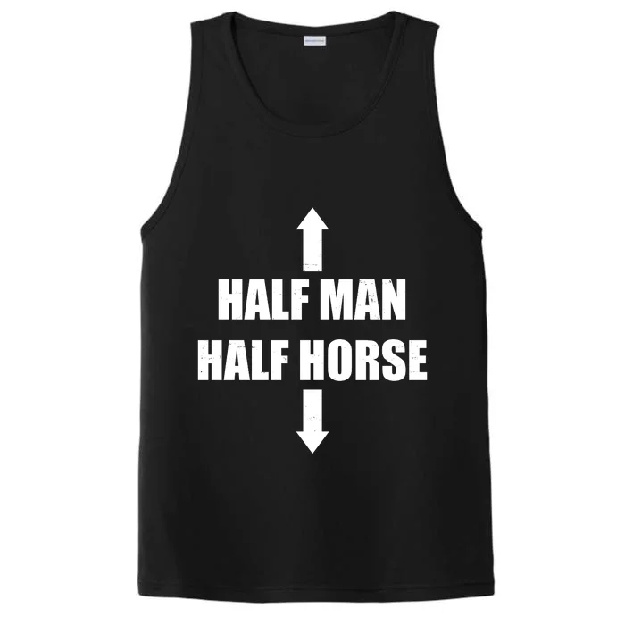 Half Man Half Horse Funny Performance Tank