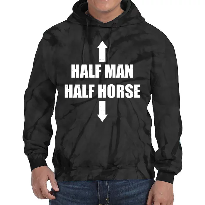 Half Man Half Horse Funny Tie Dye Hoodie