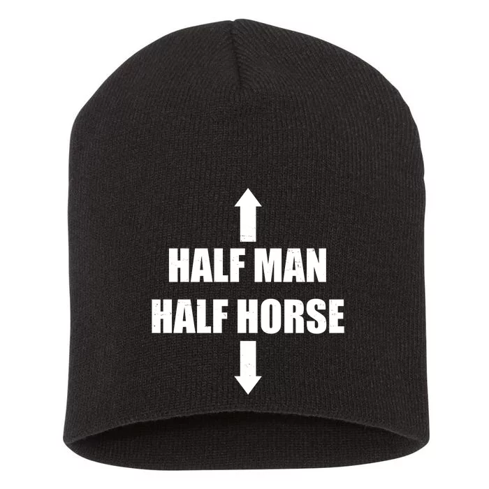 Half Man Half Horse Funny Short Acrylic Beanie