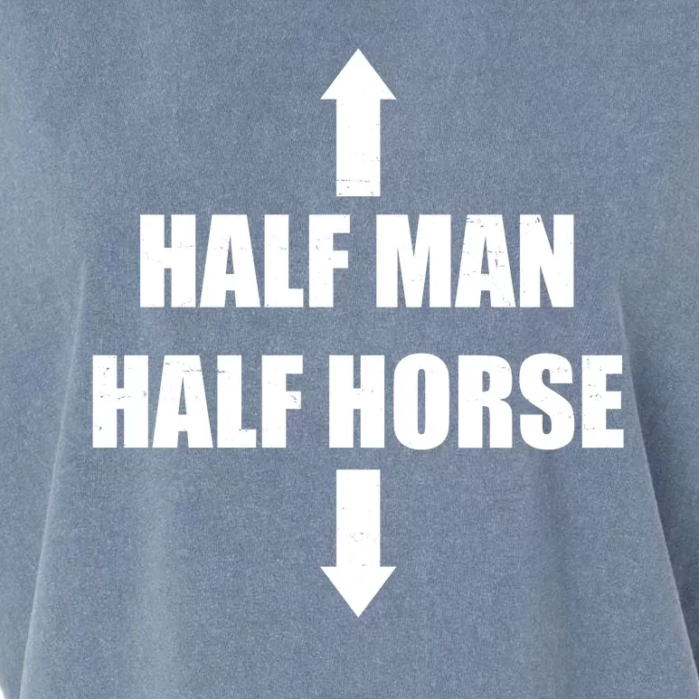 Half Man Half Horse Funny Garment-Dyed Women's Muscle Tee