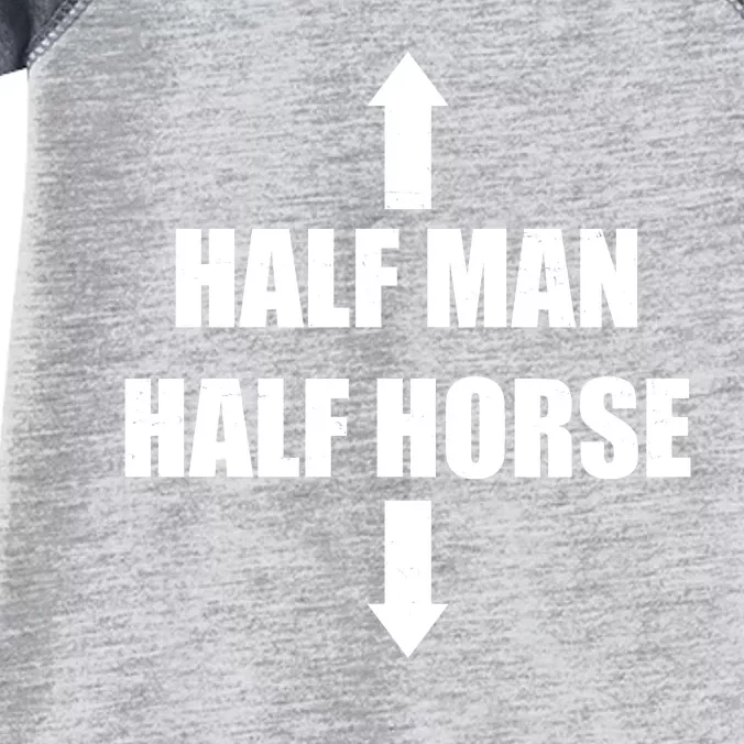 Half Man Half Horse Funny Infant Baby Jersey Bodysuit