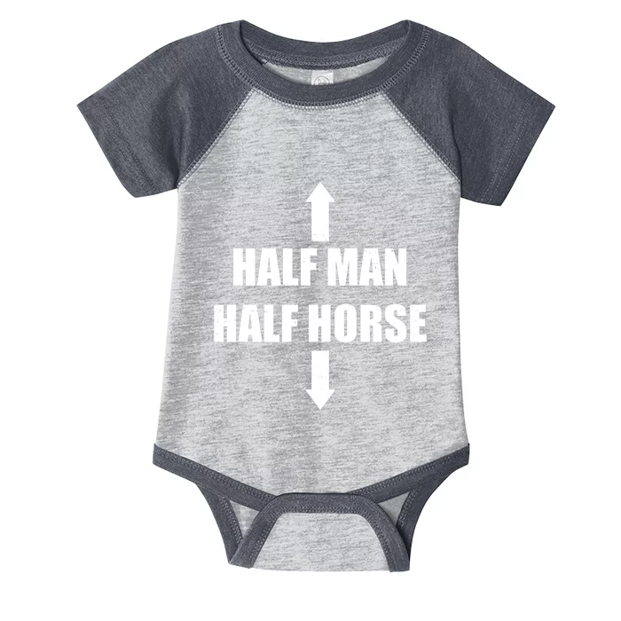 Half Man Half Horse Funny Infant Baby Jersey Bodysuit