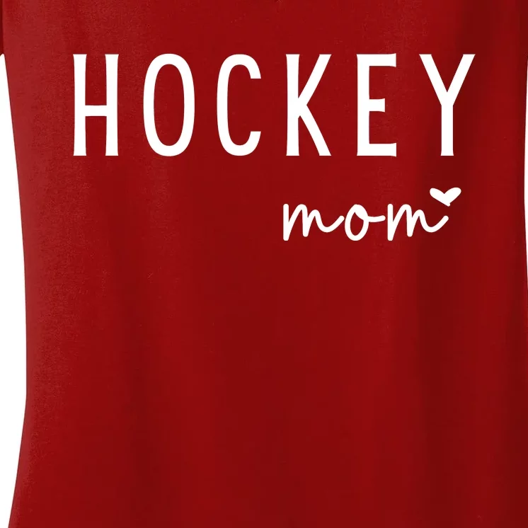 Hockey Moms Women's V-Neck T-Shirt