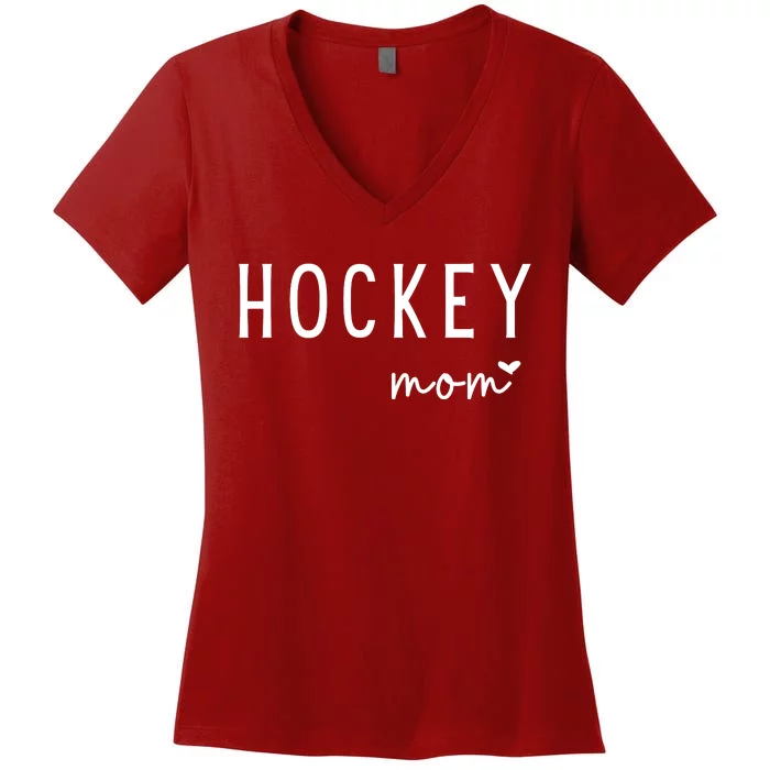 Hockey Moms Women's V-Neck T-Shirt