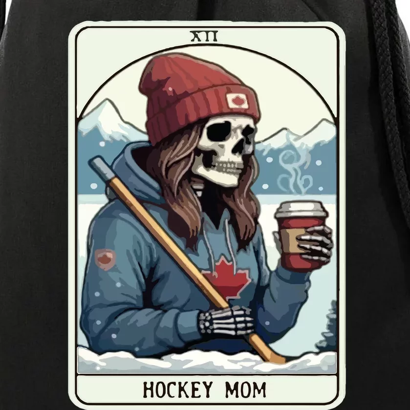 Hockey Mom Halloween Drawstring Bag