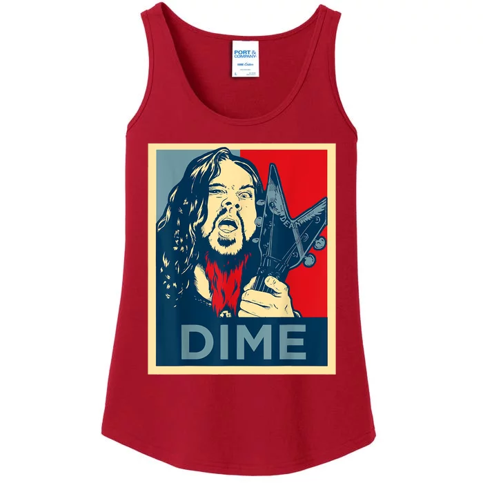 Heavy Metal Hope Poster Dime Dimebag Obama Darrell Guitar Ladies Essential Tank