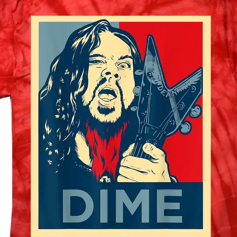 Heavy Metal Hope Poster Dime Dimebag Obama Darrell Guitar Tie-Dye T-Shirt