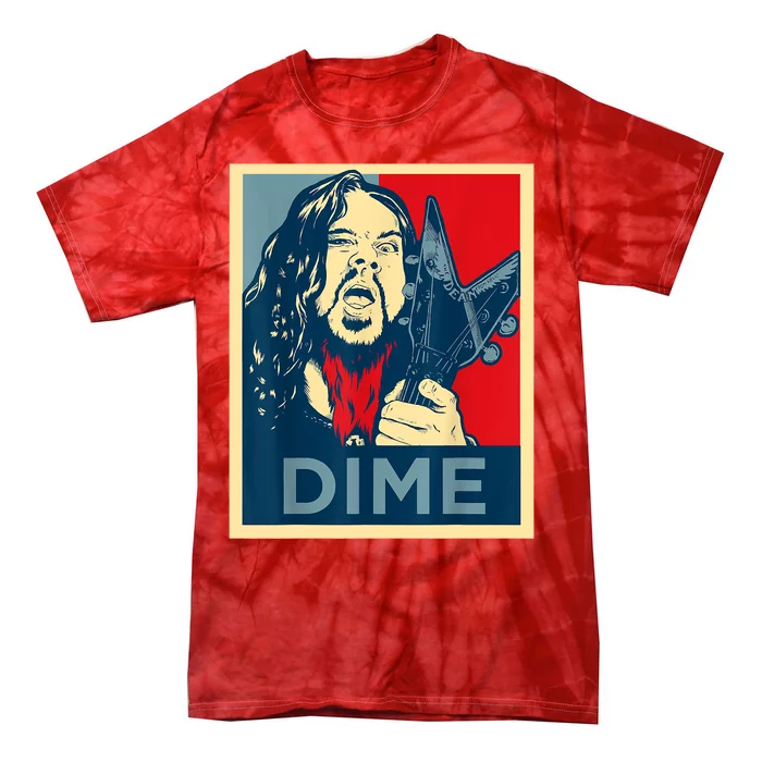 Heavy Metal Hope Poster Dime Dimebag Obama Darrell Guitar Tie-Dye T-Shirt