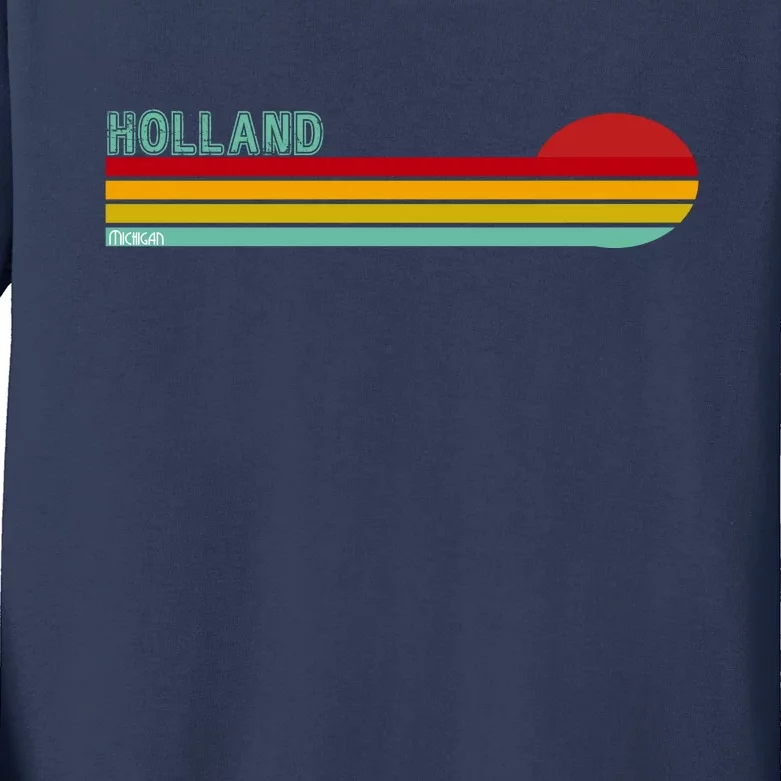 Holland Michigan Kids Long Sleeve Shirt