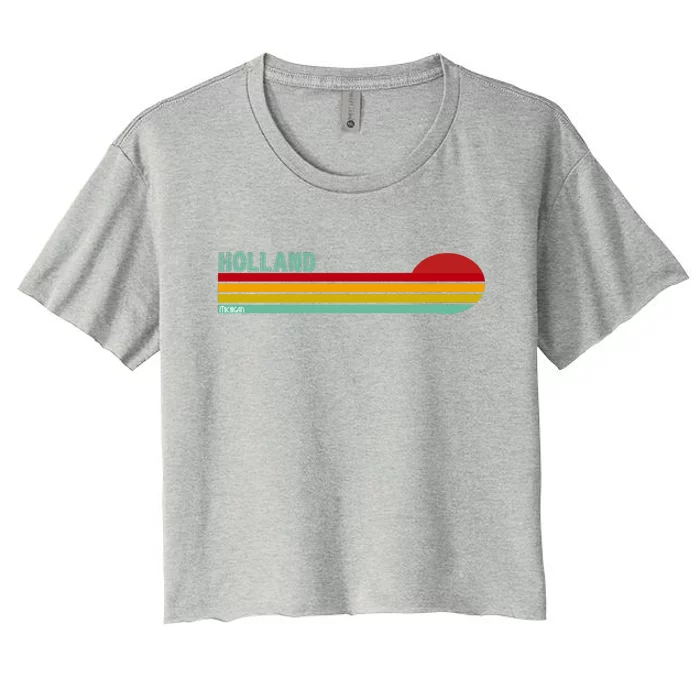 Holland Michigan Women's Crop Top Tee