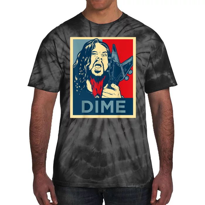 Heavy Metal Hope Poster Dime Dimebag Obama Darrell Guitar Tie-Dye T-Shirt