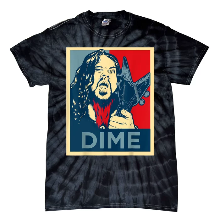 Heavy Metal Hope Poster Dime Dimebag Obama Darrell Guitar Tie-Dye T-Shirt