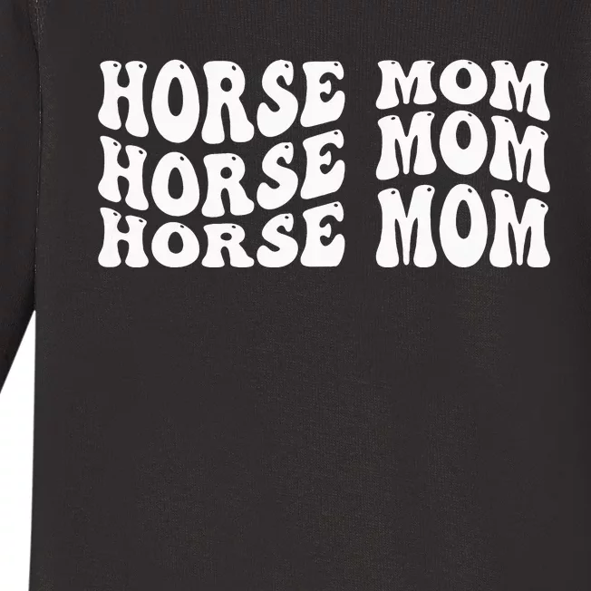 Horse Mom Baby Long Sleeve Bodysuit