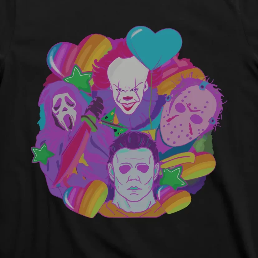 Horror Movie Halloween 90s Retro Halloween Scary Character T-Shirt