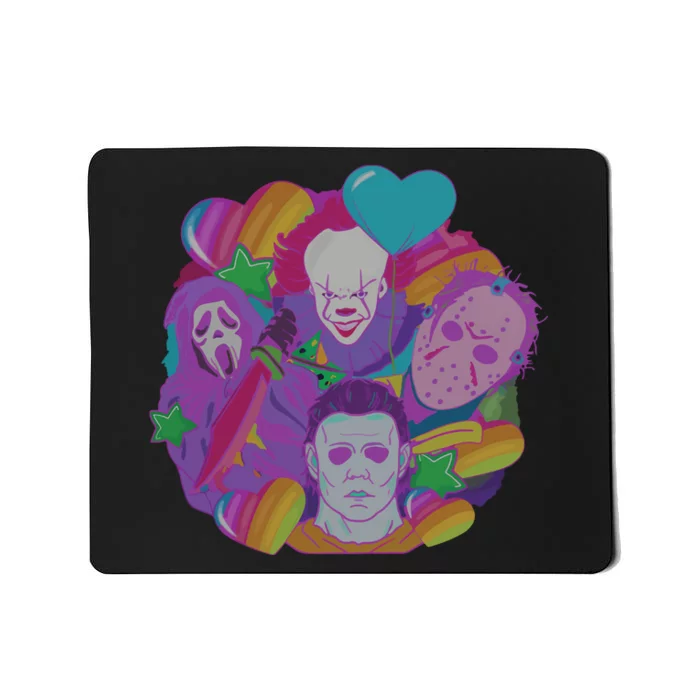 Horror Movie Halloween 90s Retro Halloween Scary Character Mousepad