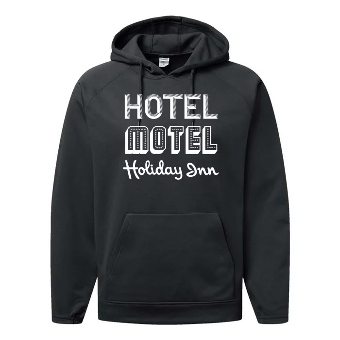 Hotel Motel Holiday Inn Funny Retro Hip Hop Rap Music Performance Fleece Hoodie