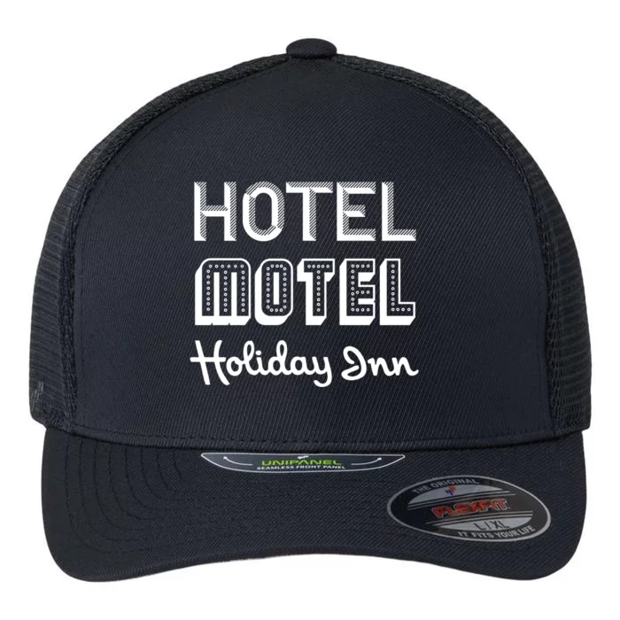 Hotel Motel Holiday Inn Funny Retro Hip Hop Rap Music Flexfit Unipanel Trucker Cap