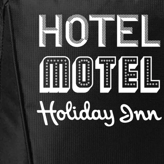 Hotel Motel Holiday Inn Funny Retro Hip Hop Rap Music City Backpack