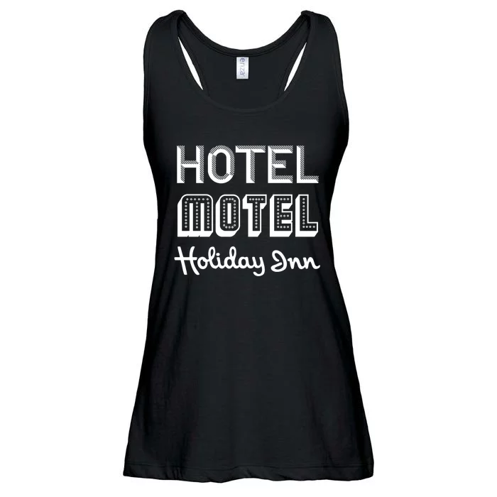 Hotel Motel Holiday Inn Funny Retro Hip Hop Rap Music Ladies Essential Flowy Tank