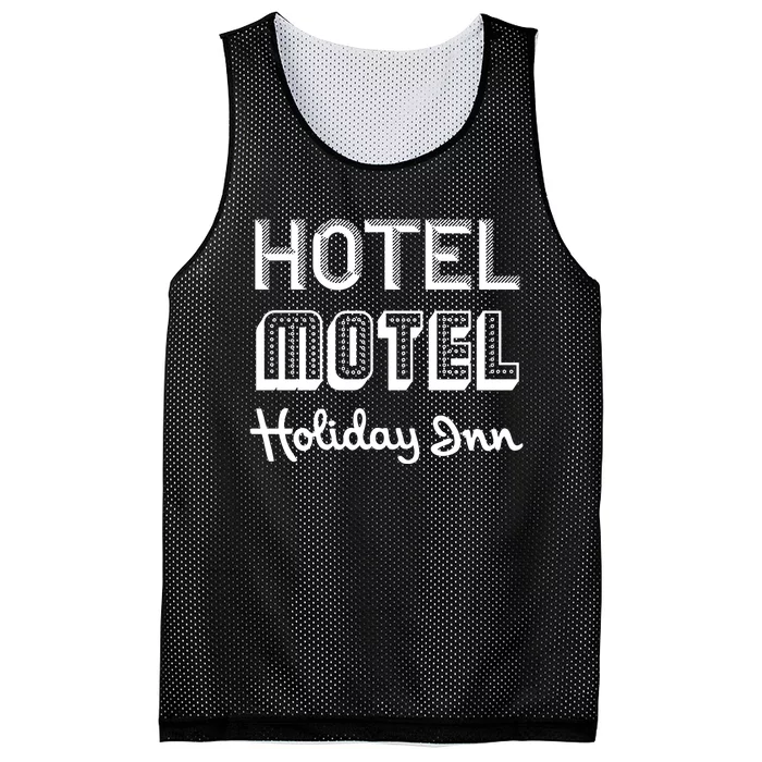 Hotel Motel Holiday Inn Funny Retro Hip Hop Rap Music Mesh Reversible Basketball Jersey Tank