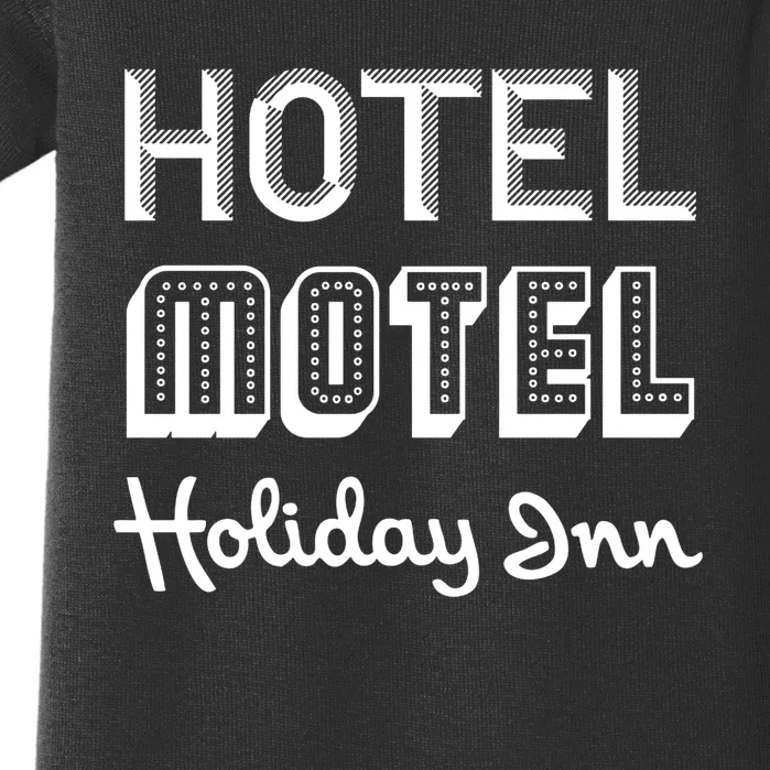 Hotel Motel Holiday Inn Funny Retro Hip Hop Rap Music Baby Bodysuit