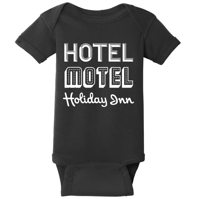 Hotel Motel Holiday Inn Funny Retro Hip Hop Rap Music Baby Bodysuit