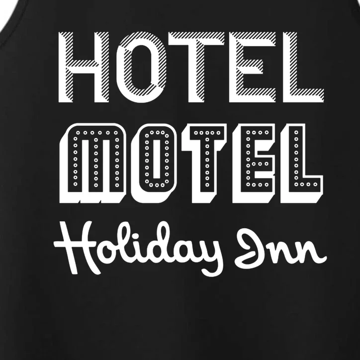 Hotel Motel Holiday Inn Funny Retro Hip Hop Rap Music Performance Tank