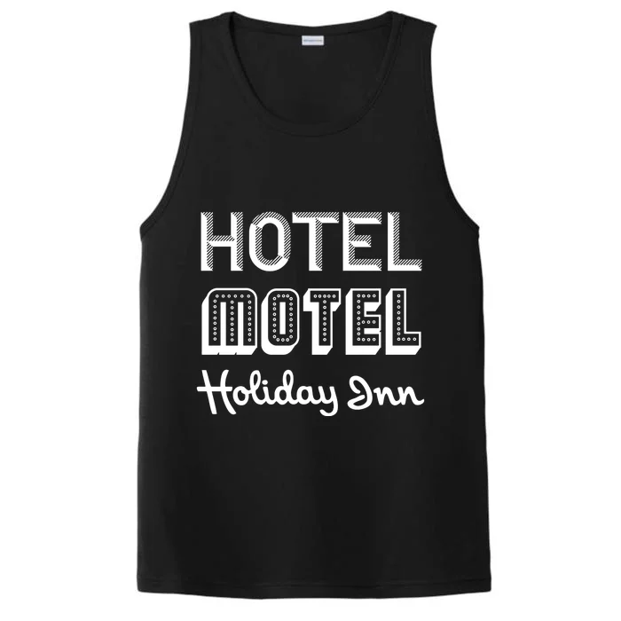 Hotel Motel Holiday Inn Funny Retro Hip Hop Rap Music Performance Tank