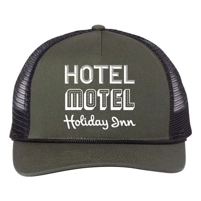 Hotel Motel Holiday Inn Funny Retro Hip Hop Rap Music Retro Rope Trucker Hat Cap