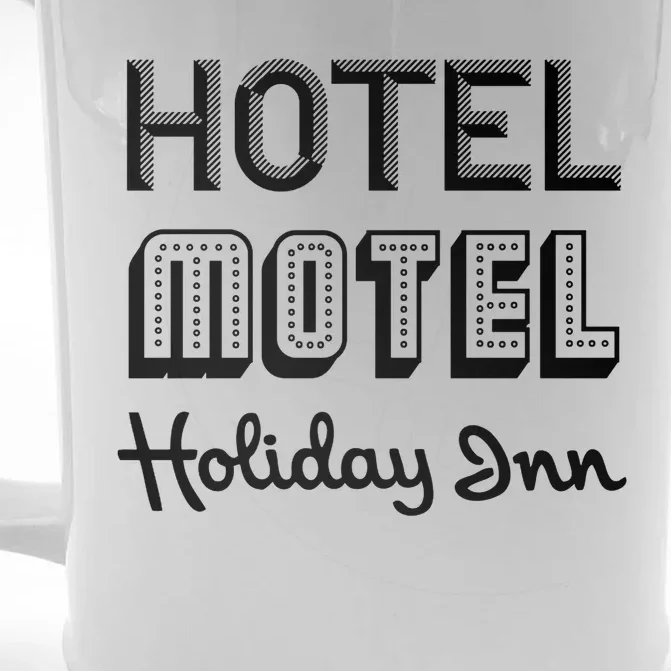 Hotel Motel Holiday Inn Funny Retro Hip Hop Rap Music Front & Back Beer Stein