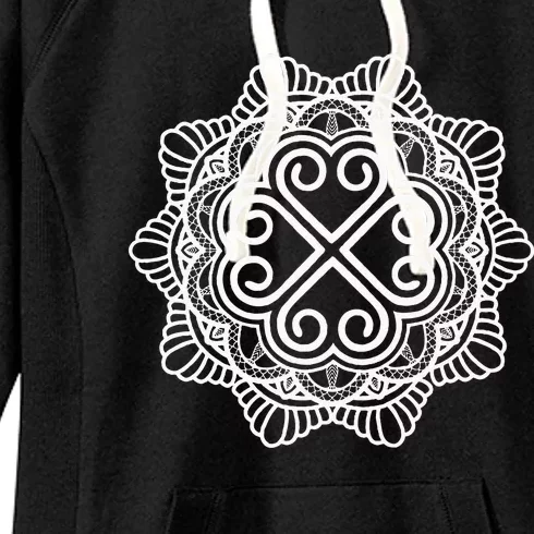 Hmong Miao Hmoob Traditional Pattern Women's Fleece Hoodie