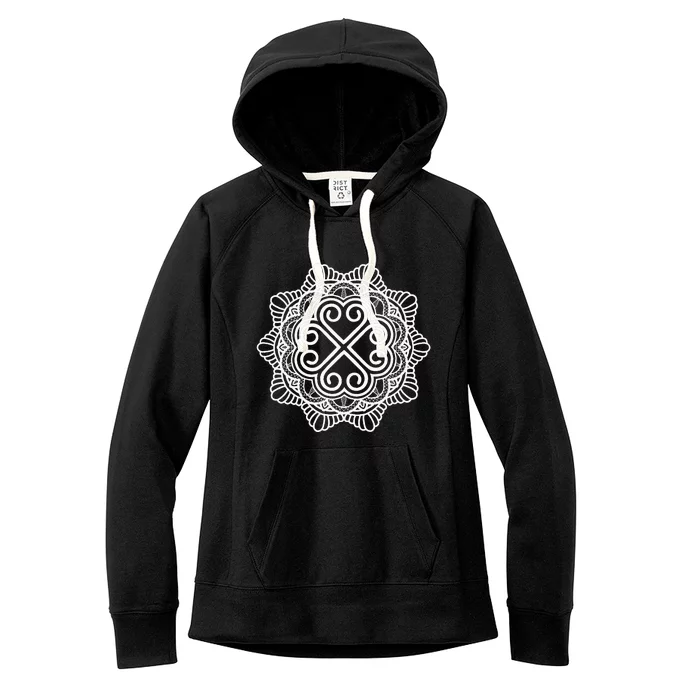 Hmong Miao Hmoob Traditional Pattern Women's Fleece Hoodie