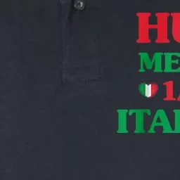 Hug Me Im 1/2 Half Italian Funny American Italian Tee Softstyle Adult Sport Polo