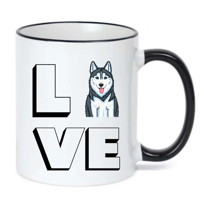 Husky Mama I Love My Siberian Husky Love Gift Black Color Changing Mug