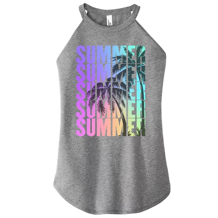 Help Me Im On A Family Vacation Summer Vacation Gift Women’s Perfect Tri Rocker Tank