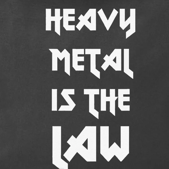 Heavy Metal Is The Law Metalhead Zip Tote Bag