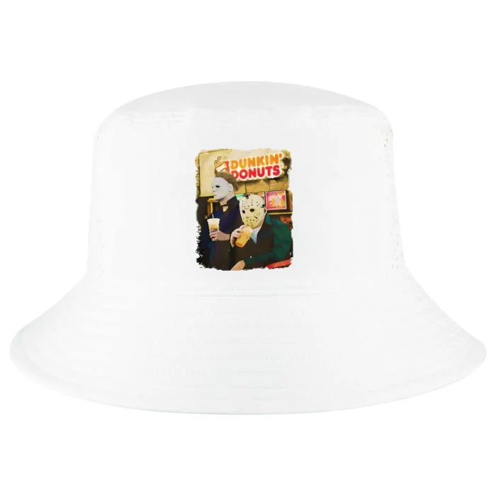 Halloween Movie Inspired Drinking Coffee Funny Humorous Cool Comfort Performance Bucket Hat