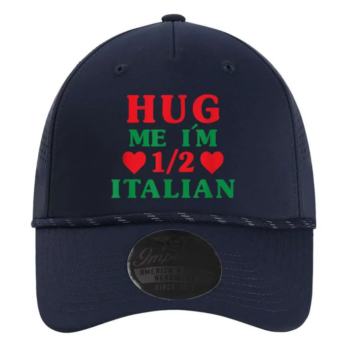 Hug Me I'm 1/2 Half Italian Funny American Italian  Wo Performance The Dyno Cap