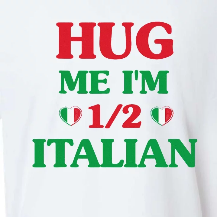 Hug Me I'm 12 Half Italian Funny American Italian Wo Sueded Cloud Jersey T-Shirt