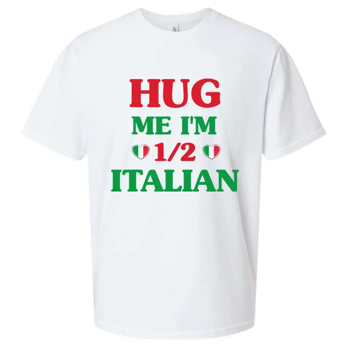 Hug Me I'm 12 Half Italian Funny American Italian Wo Sueded Cloud Jersey T-Shirt