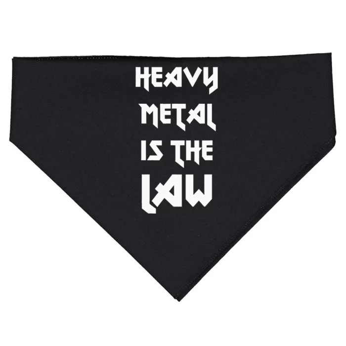 Heavy Metal Is The Law Metalhead USA-Made Doggie Bandana