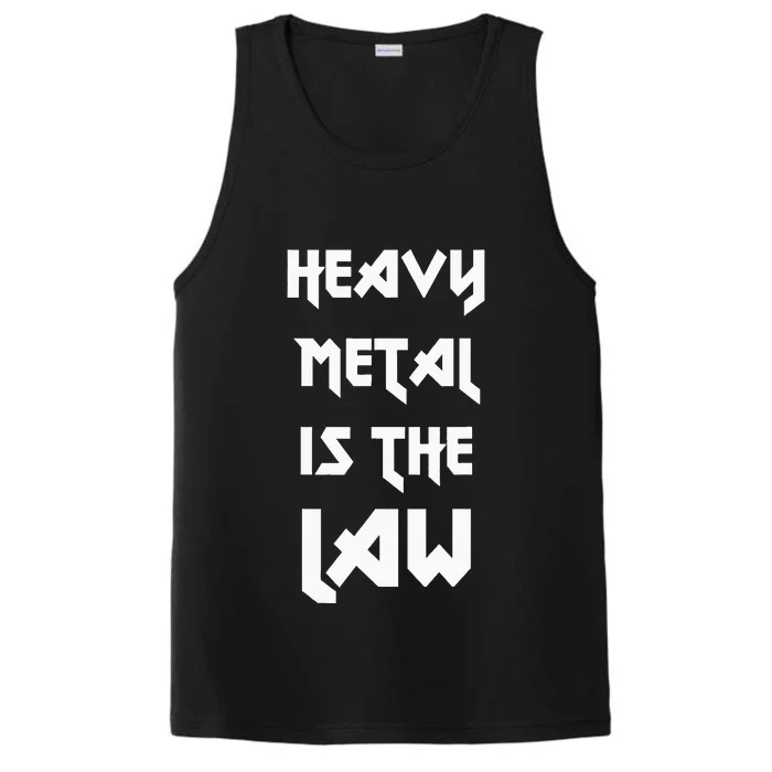 Heavy Metal Is The Law Metalhead Performance Tank