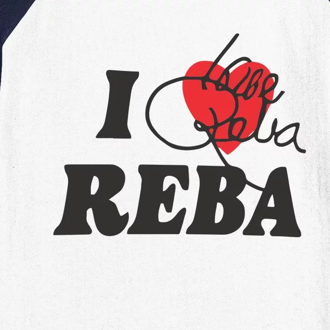 Howie Mandel I Love Reba Baseball Sleeve Shirt