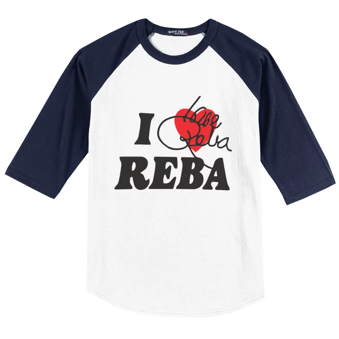 Howie Mandel I Love Reba Baseball Sleeve Shirt