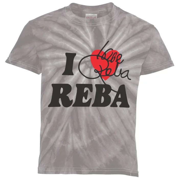 Howie Mandel I Love Reba Kids Tie-Dye T-Shirt