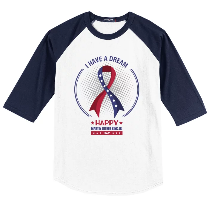 Happy Martin Luther King Jr Day USA Baseball Sleeve Shirt