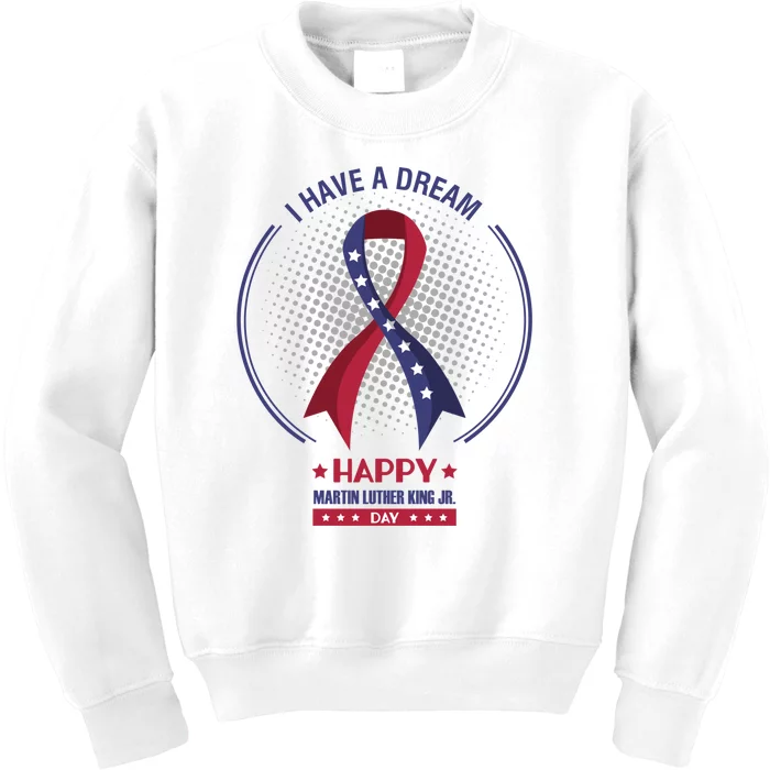 Happy Martin Luther King Jr Day USA Kids Sweatshirt