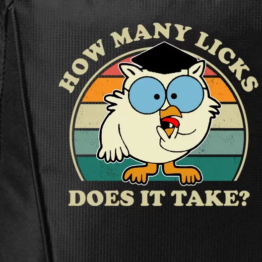 How Many Licks Does It Take Retro Sunset City Backpack