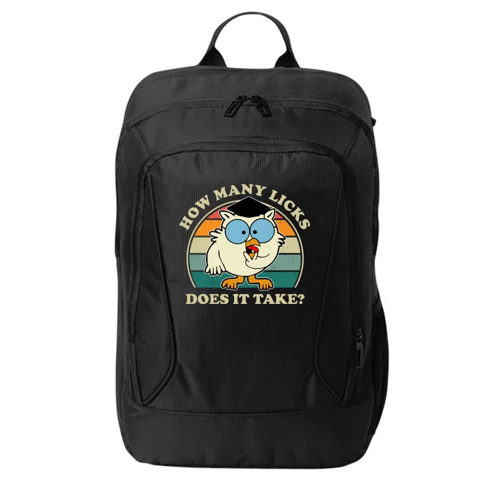 How Many Licks Does It Take Retro Sunset City Backpack